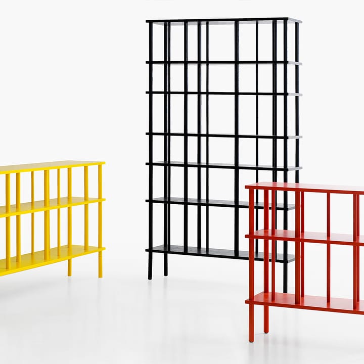 Level hylla/rumsavdelare hög, Svartlack col.58, 110x190 cm Karl Andersson & Söner