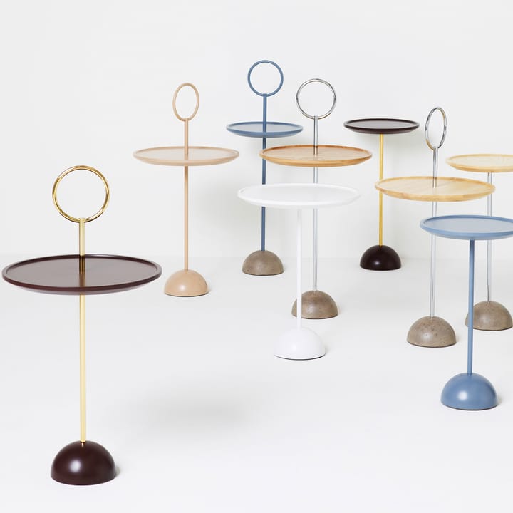 Lollipop bord med ring Ø29xH55 cm - Ask kromstativ betongfot - Karl Andersson & Söner