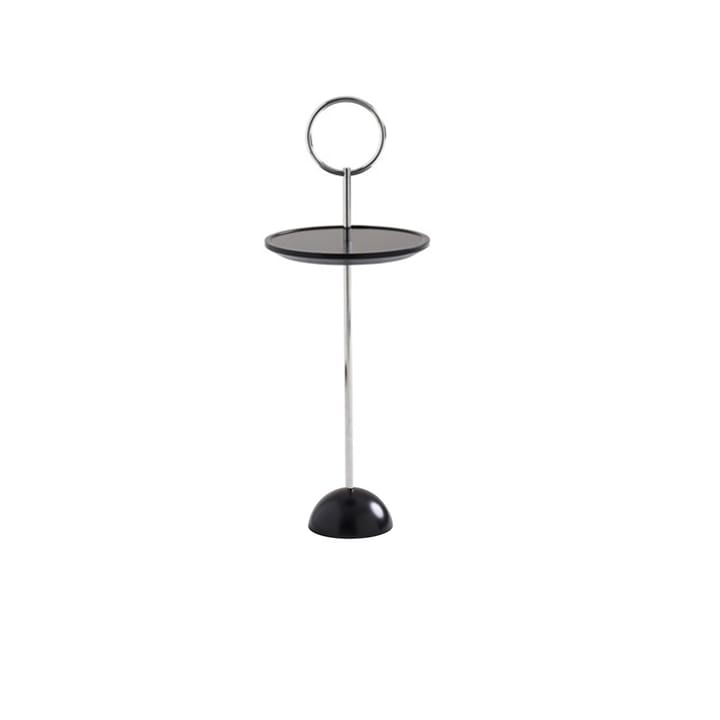 Lollipop bord med ring Ø38xH55 cm - Svartlack kromstativ svart fot - Karl Andersson & Söner