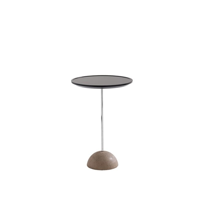 Lollipop bord - svart, kromstativ, betong fot, d. 38 cm - Karl Andersson & Söner
