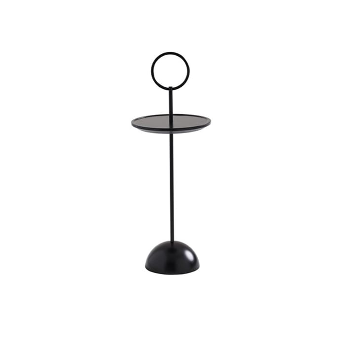 Lollipop bord - svart lack, svart stativ, svart fot, d. 29 cm  - Karl Andersson & Söner