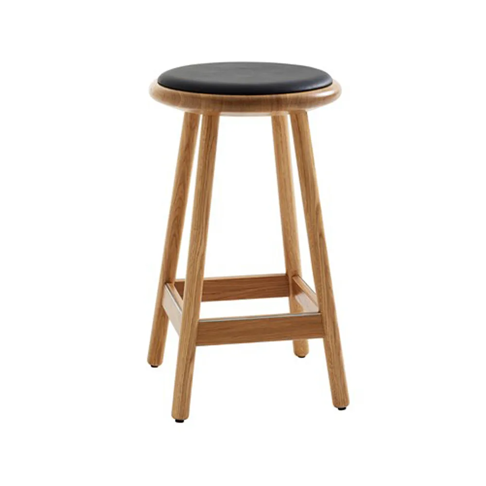 Milo pall, Lädersvart klarlackade ekben Karl Andersson & Söner