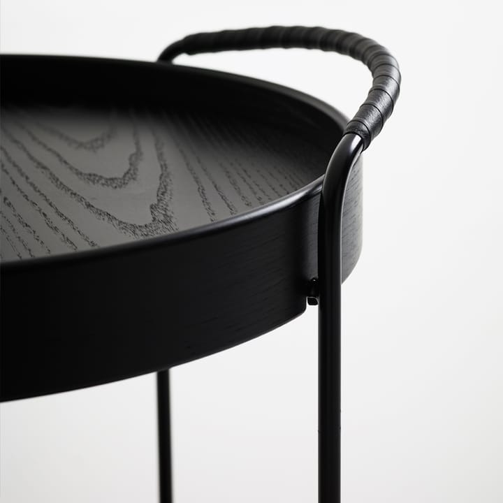 Trayo brickbord Ø50 cm ask, Svart bets, stativ och handtag Karl Andersson & Söner