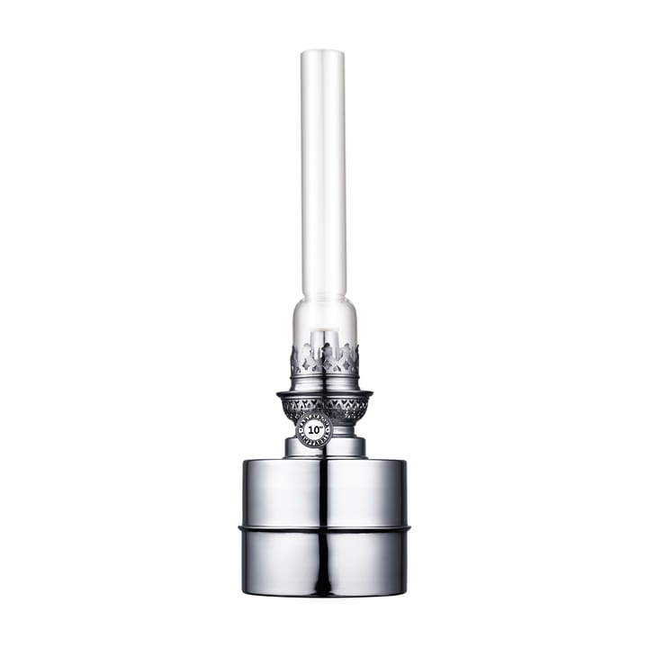 Flaggsk�är fotogenlampa - nickel - Karlskrona Lampfabrik