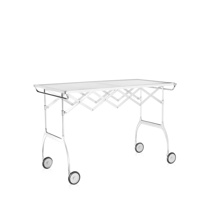 Battista serveringsvagn - white, kromstativ - Kartell