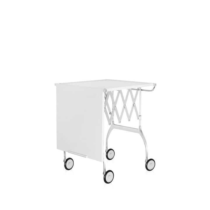 Battista serveringsvagn - white, kromstativ - Kartell