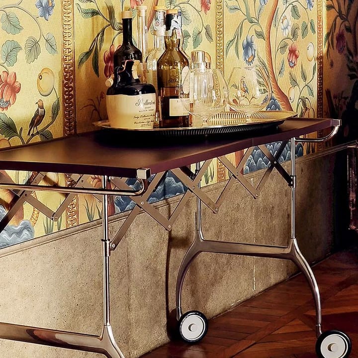 Battista serveringsvagn - white, kromstativ - Kartell