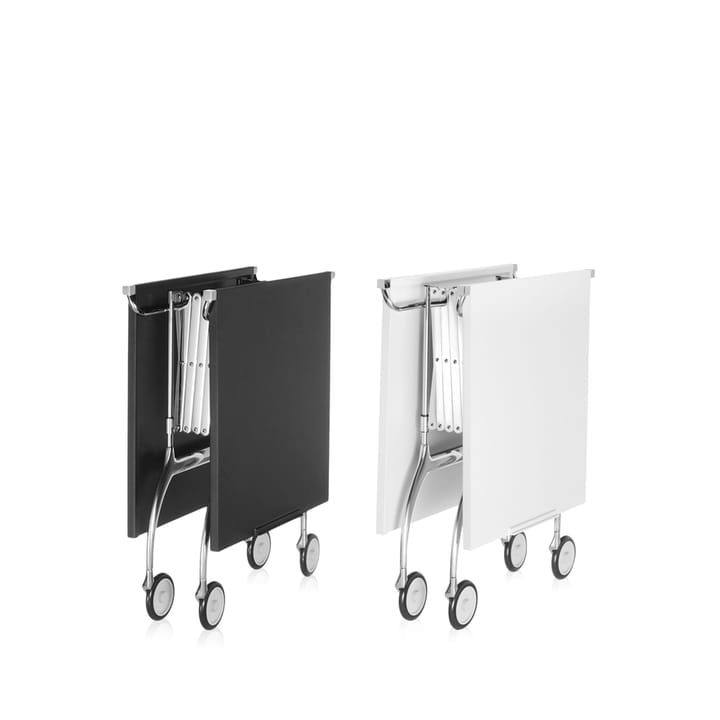 Battista serveringsvagn - white, kromstativ - Kartell