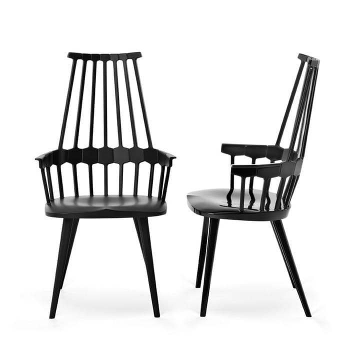 Comback karmstol, stålmedar - white - Kartell
