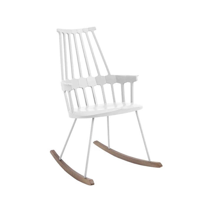 Comback Rocking gungstol - white, trämedar - Kartell