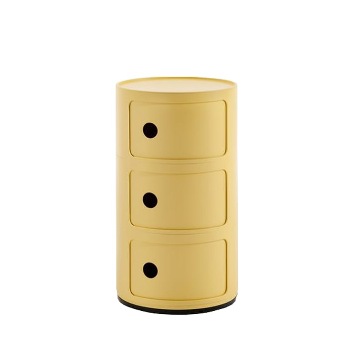 Componibili Bio - yellow, 3 skjutdörrar - Kartell