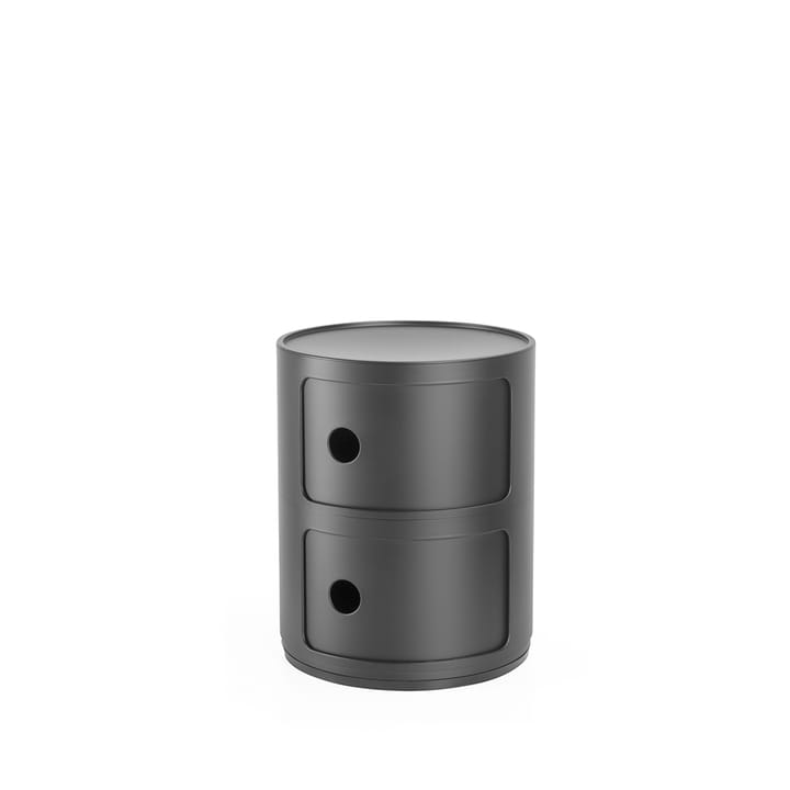 Componibili Mat - black, 2 skjutdörrar - Kartell