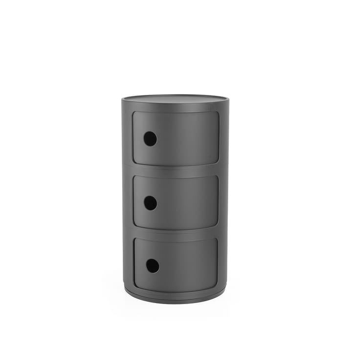 Componibili Mat - black, 3 skjutdörrar - Kartell