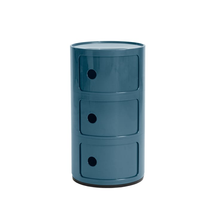Componibili Round  - blue, 3 skjutdörrar - Kartell