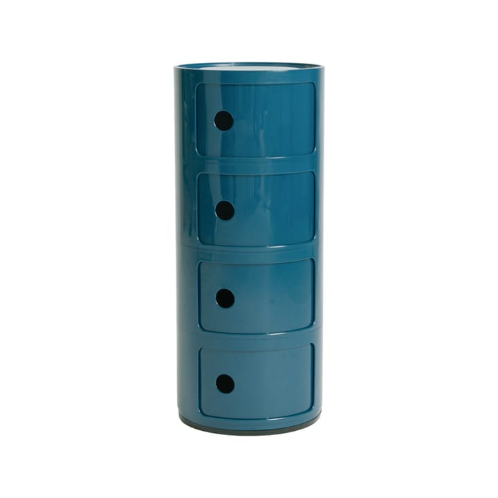 Componibili Round  - blue, 4 skjutdörrar - Kartell