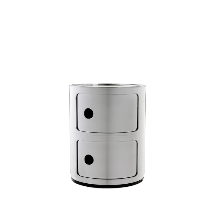 Componibili Round  - metallic chrome, 2 skjutdörrar - Kartell