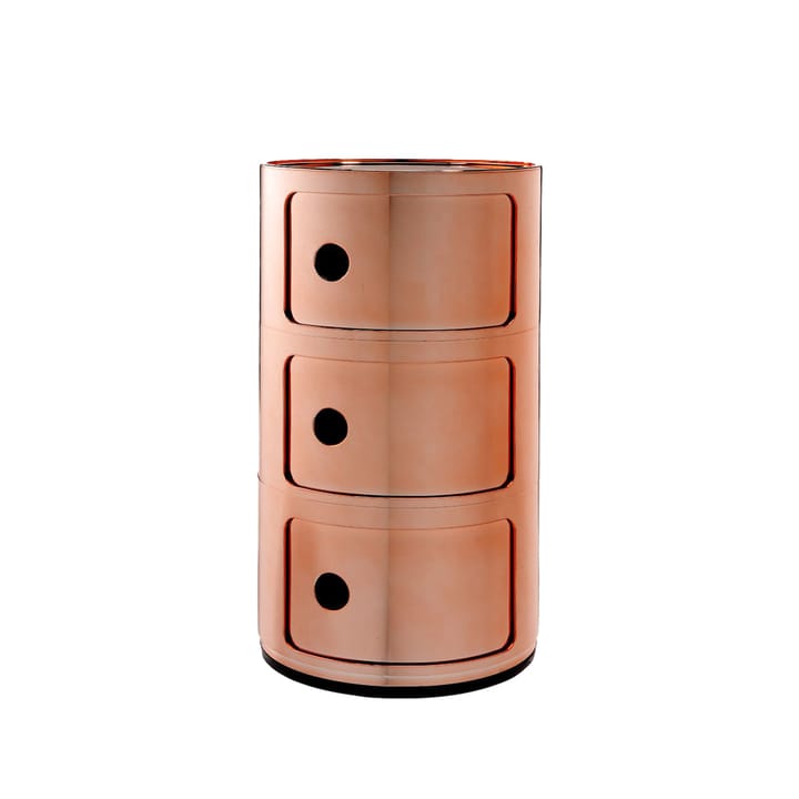 Componibili Round  - metallic copper, 3 skjutdörrar - Kartell