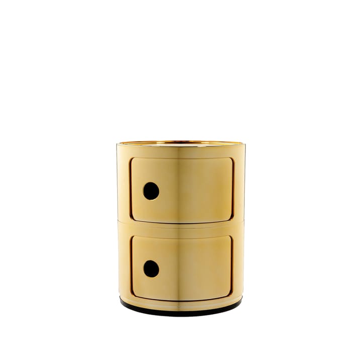 Componibili Round  - metallic gold, 2 skjutdörrar - Kartell