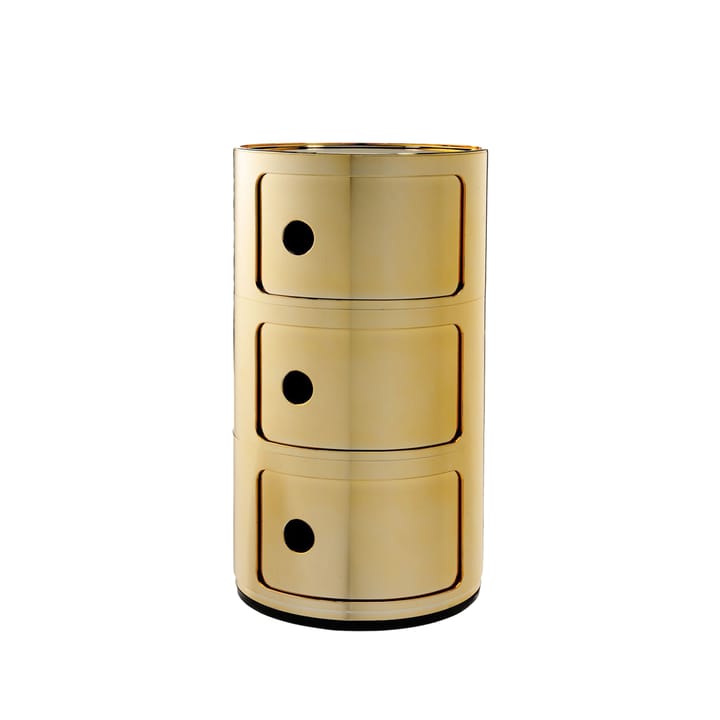 Componibili Round  - metallic gold, 3 skjutdörrar - Kartell