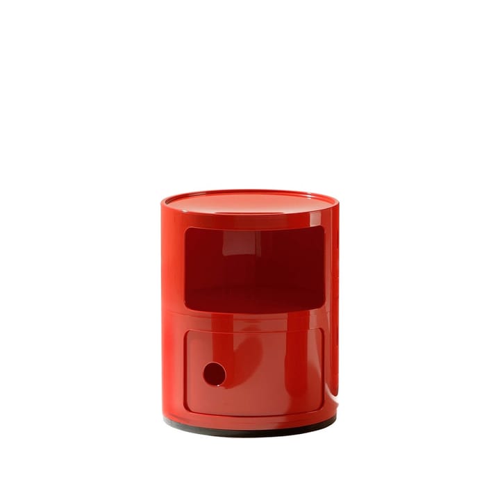Componibili Round  - red, 2 skjutdörrar - Kartell