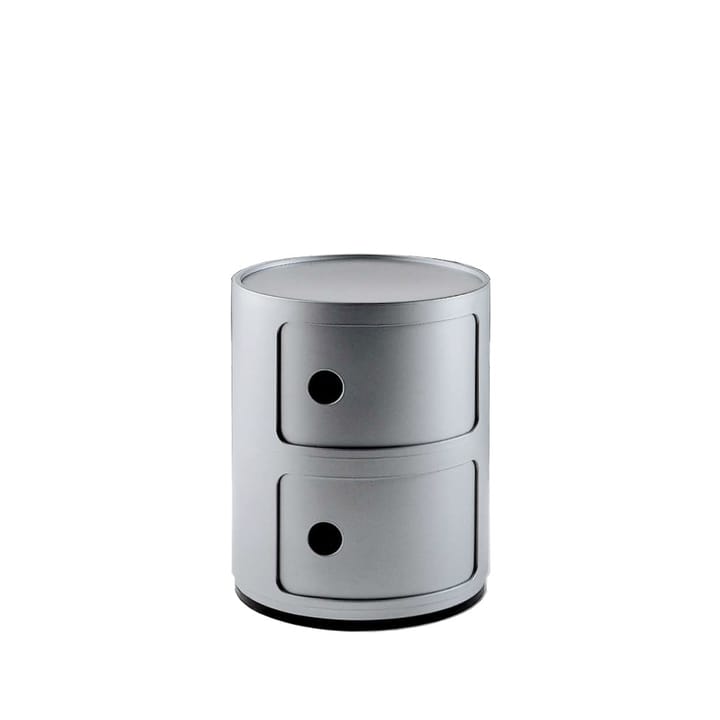 Componibili Round  - silver, 2 skjutdörrar - Kartell