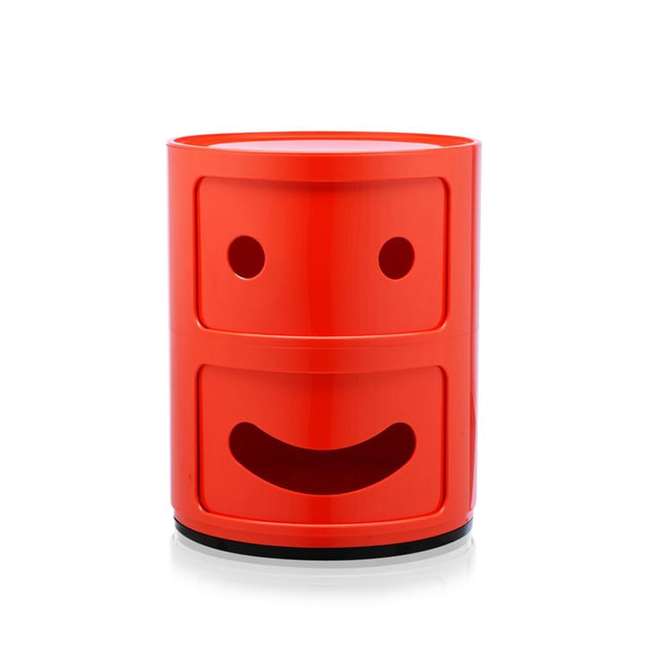Componibili Round Smile - red, 2 skjutdörrar - Kartell