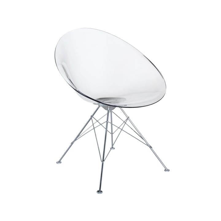 Ero S stol - transparent crystal, 4 kromben - Kartell