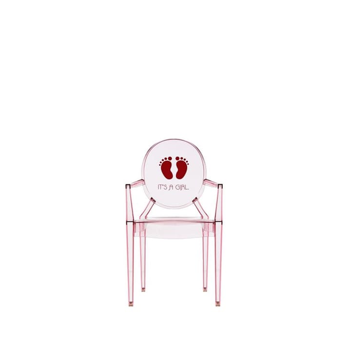 Lou Lou Ghost Special Ed. barnstol - transparent, pink, it´s a girl - Kartell