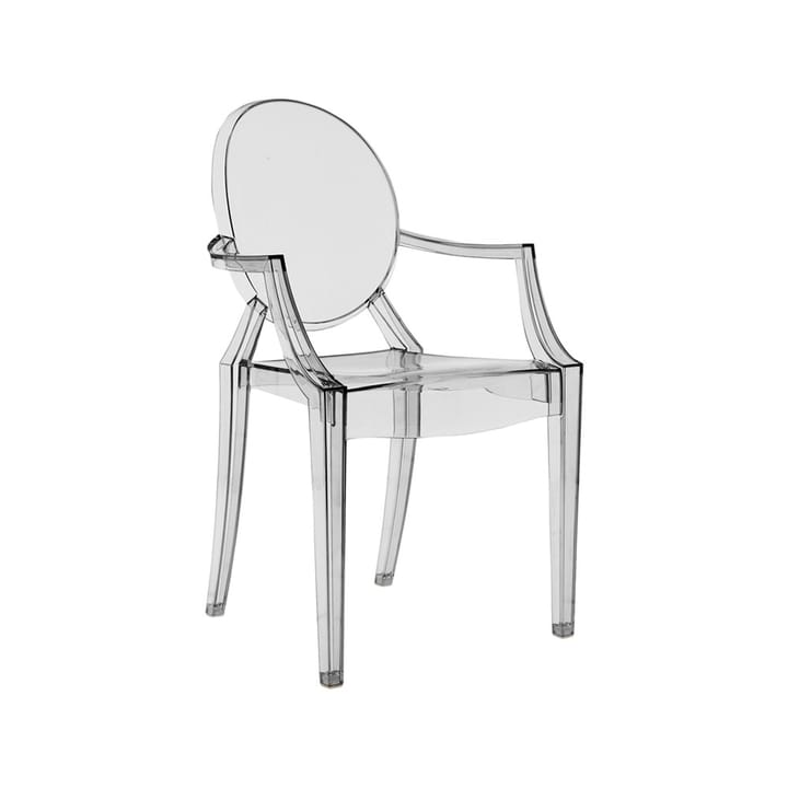 Louis Ghost karmstol - transparent smoke grey - Kartell