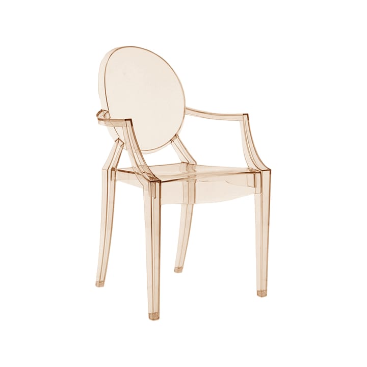 Louis Ghost karmstol - transparent sunset orange - Kartell