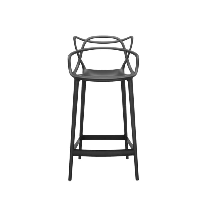 Masters barstol - black, 65 cm - Kartell
