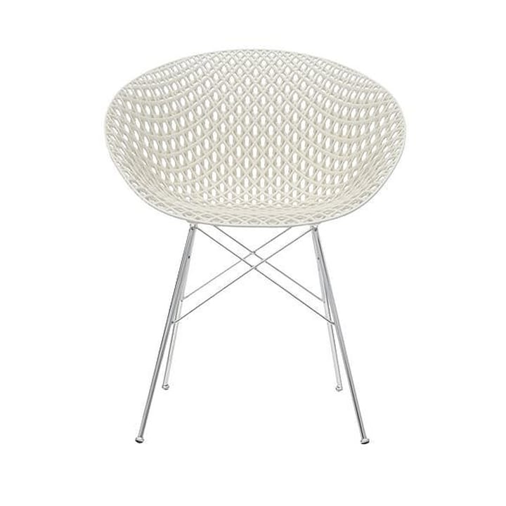 Smatrik stol - white, kromstativ - Kartell