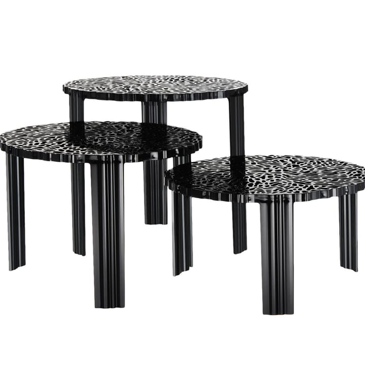 T-table bord - black, h26 cm - Kartell