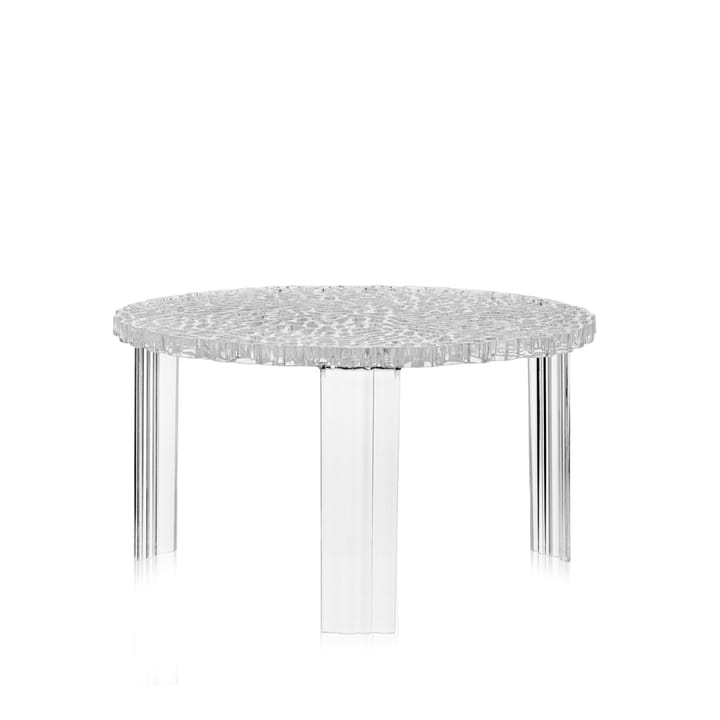 T-table bord - transparent crystal, h28 cm - Kartell