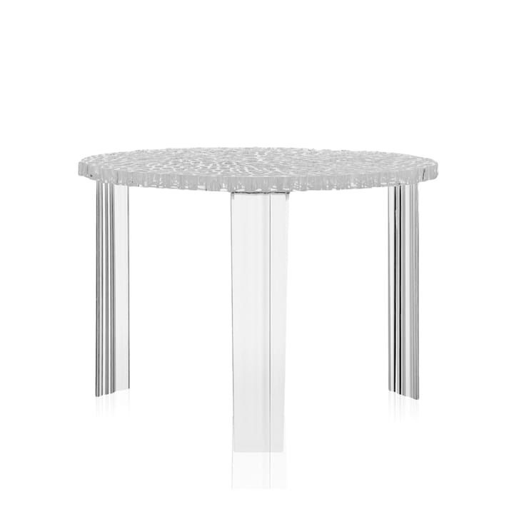 T-table bord - transparent crystal, h36 cm - Kartell