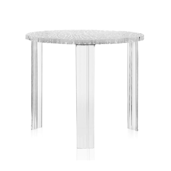 T-table bord - transparent crystal, h44 cm - Kartell