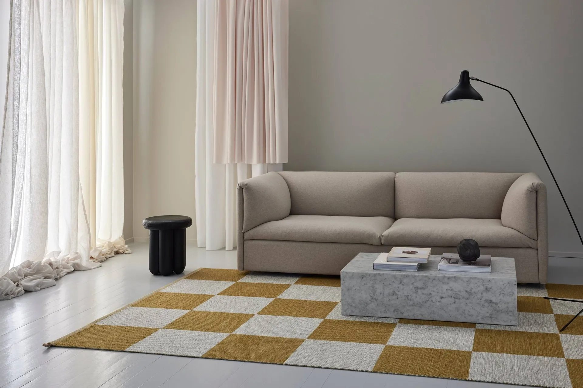 Checkerboard Icon matta, 450 Sunny day, 200x300 cm Kasthall