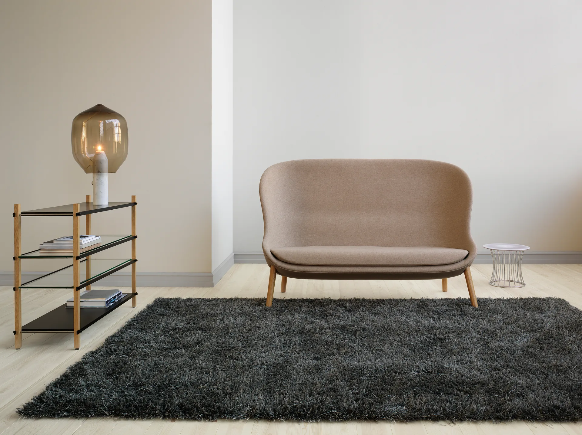 Moss matta 170x240 cm, Nickel grey 502 Kasthall