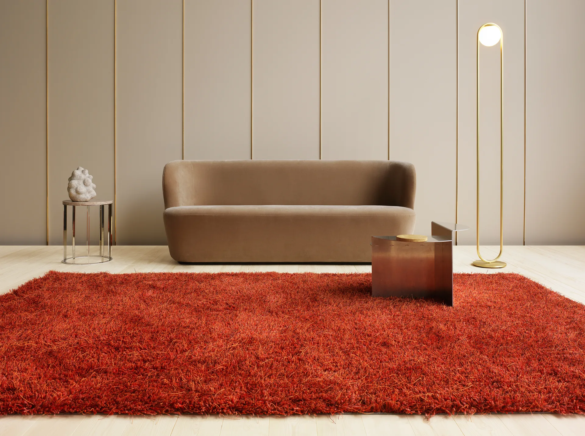 Moss matta 200x300 cm, Deep coral 100 Kasthall