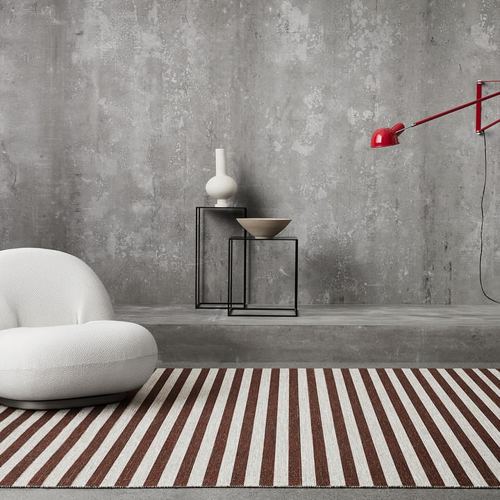 Narrow Stripe Icon gångmatta - Red clay 240x85 cm - Kasthall