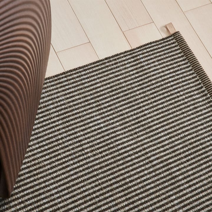 Stripe Icon gångmatta - bark brown 782 90x250 cm - Kasthall
