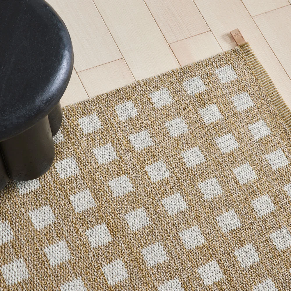 Sugar Cube Icon gångmatta, Rye beige 884 85x250 cm Kasthall