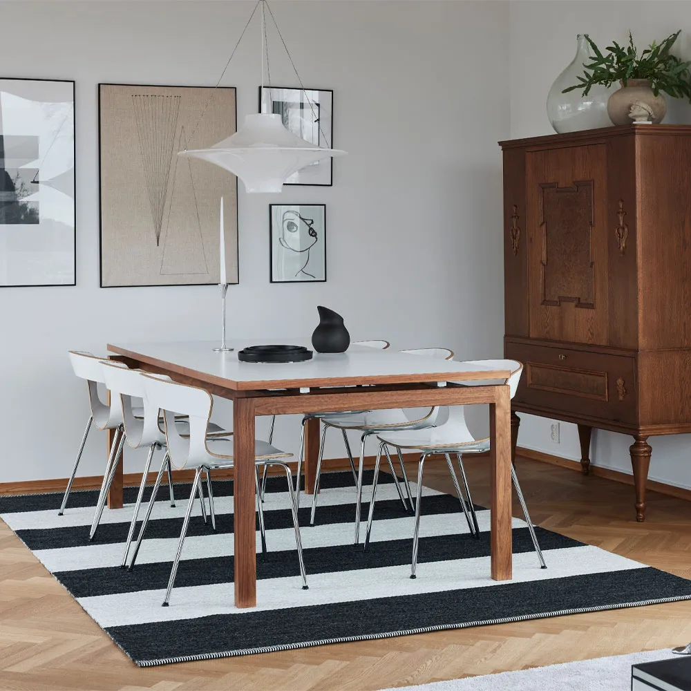 Wide Stripe Icon matta, Polarized blue 251 240x165 cm Kasthall