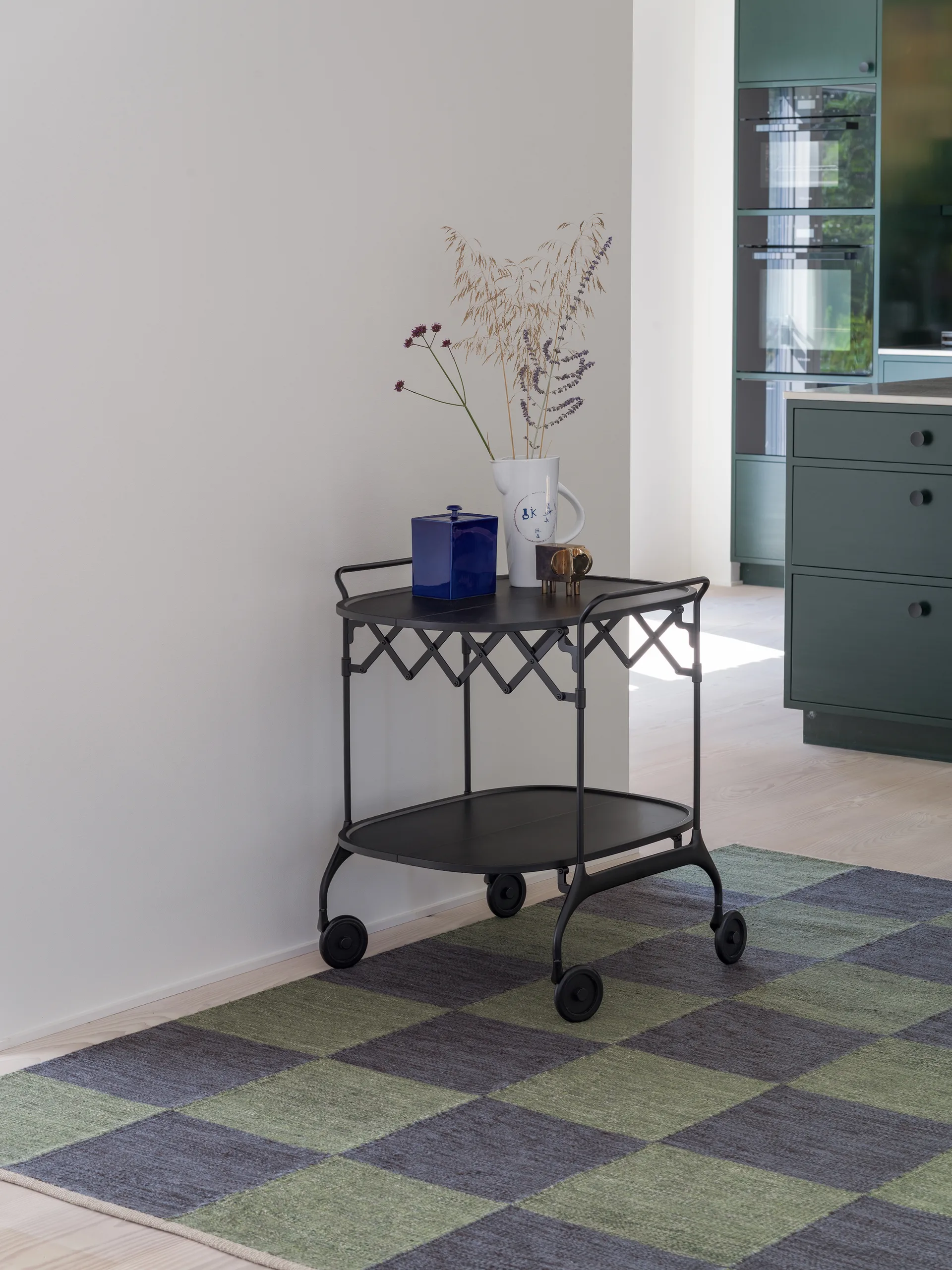 Allium Fox Trott matta, Dark Green, 170x240 cm Kateha