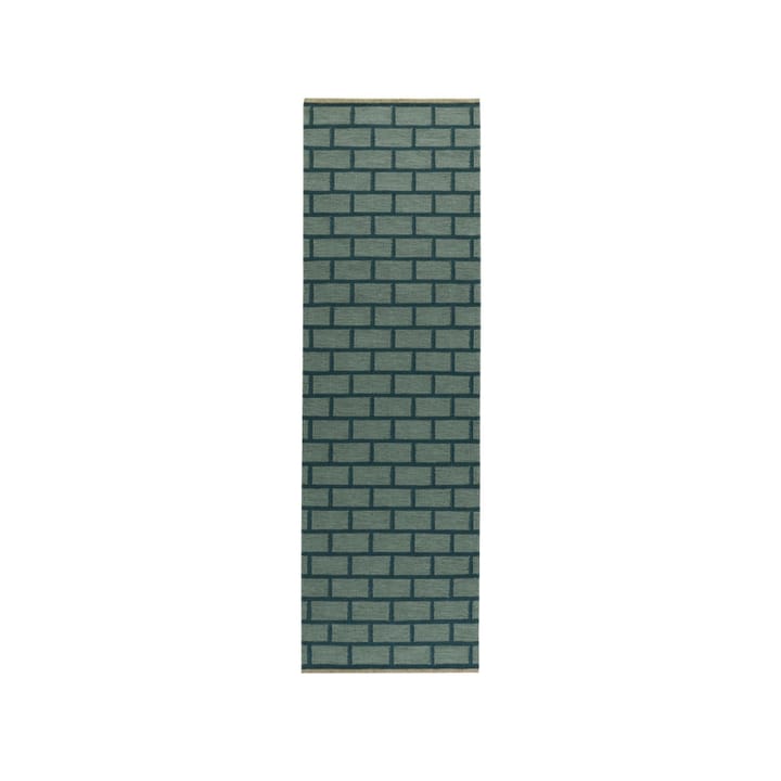 Brick gångmatta - green, 80x250 cm - Kateha