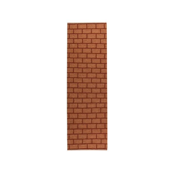 Brick gångmatta - rust, 80x250 cm - Kateha