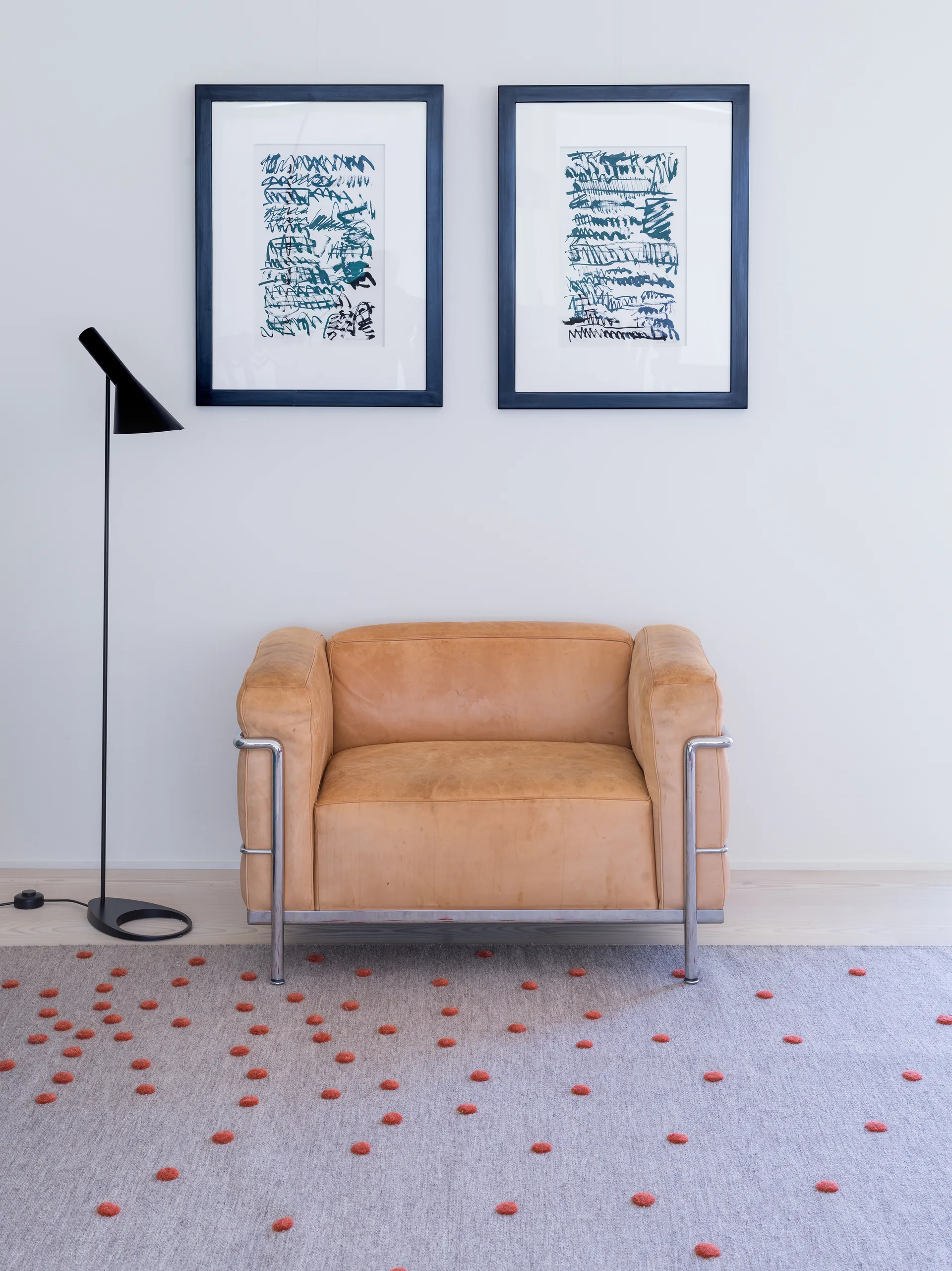 Bula gångmatta, Coral, 80x250 cm Kateha