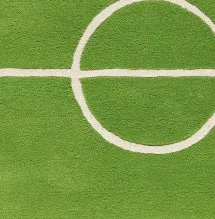 Football matta, grön 120 x 180 cm Kateha