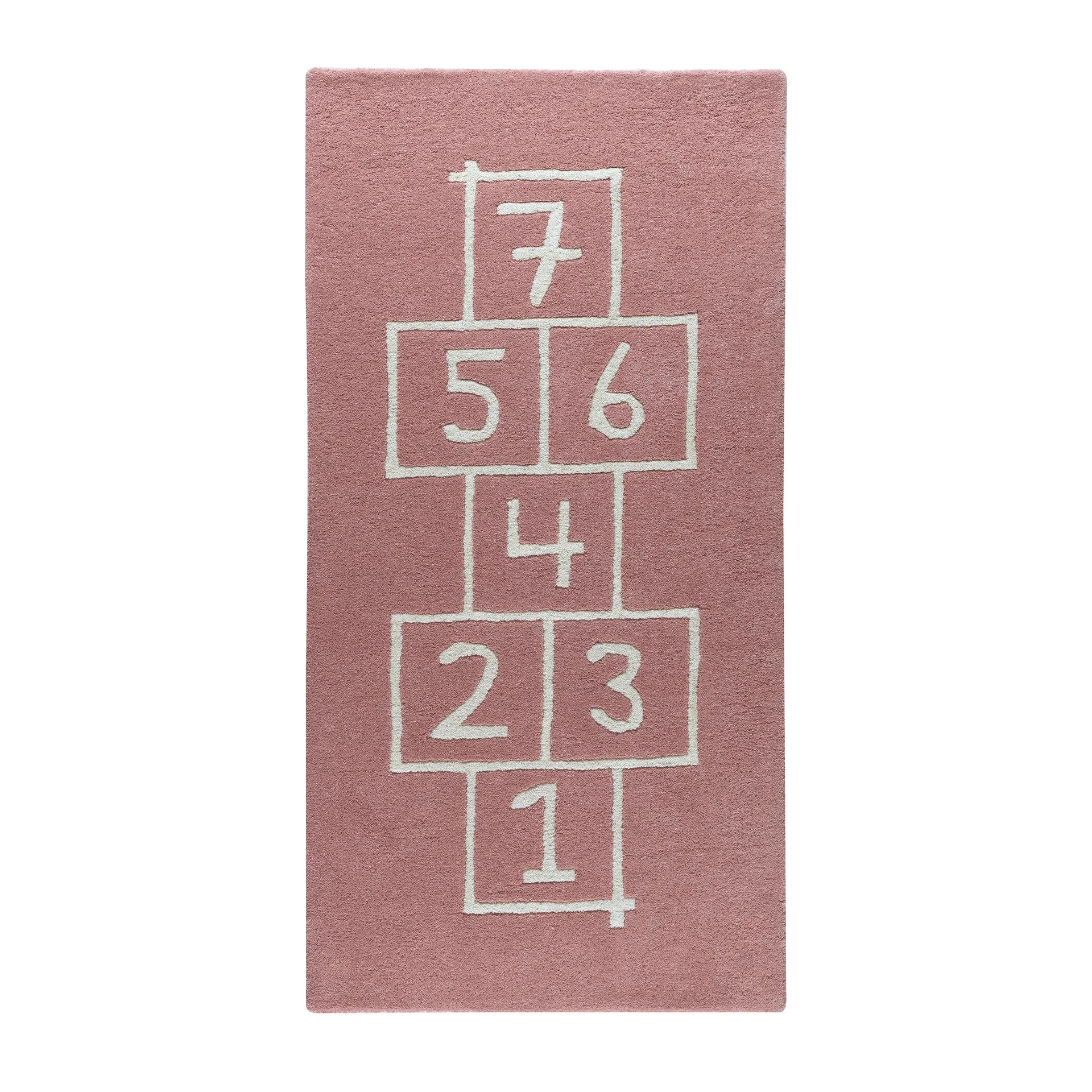 Hopscotch barnmatta, rosa Kateha