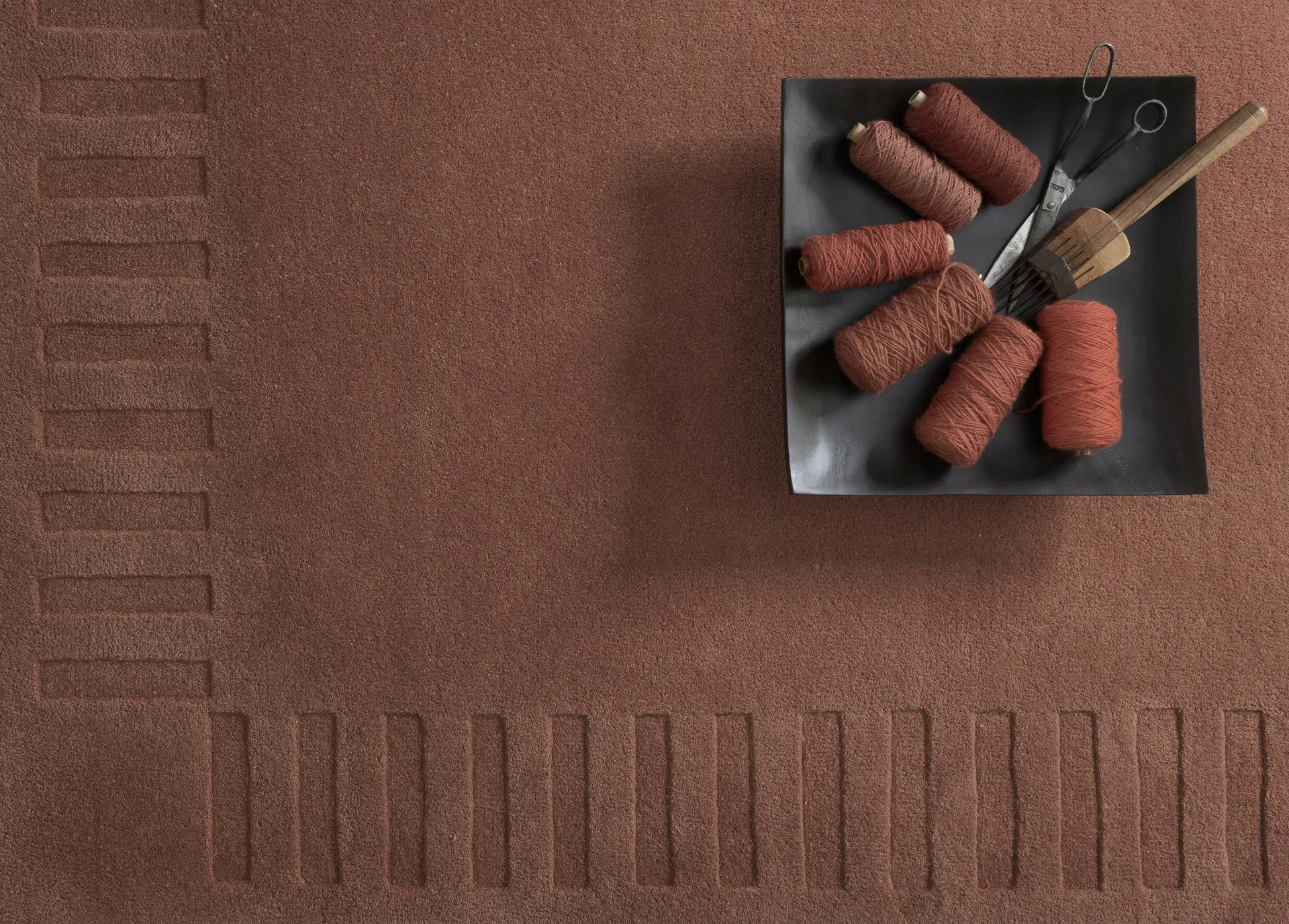 Lea original ullmatta, Rust-45, 170x240 cm Kateha